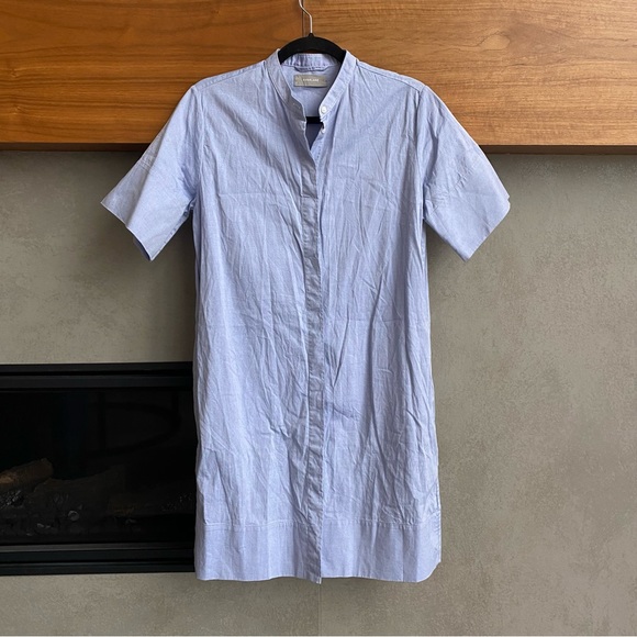 Everlane Light Blue Mini Dress - Picture 1 of 7